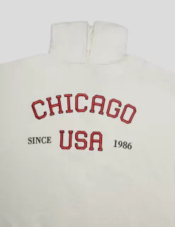 CHIGAGO SLOGAN OVERSIZED HOODIE ECRU 6 CHIGAGO SLOGAN OVERSIZED HOODIE ECRU -Chic Step Shop IMG 0136