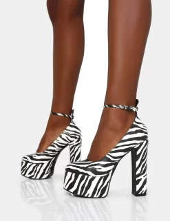 Donatella Zebra Print Ankle Strap Rounded Toe Platform Block Heels 7 Donatella Zebra Print Ankle Strap Rounded Toe Platform Block Heels -Chic Step Shop IMG 0693 scaled