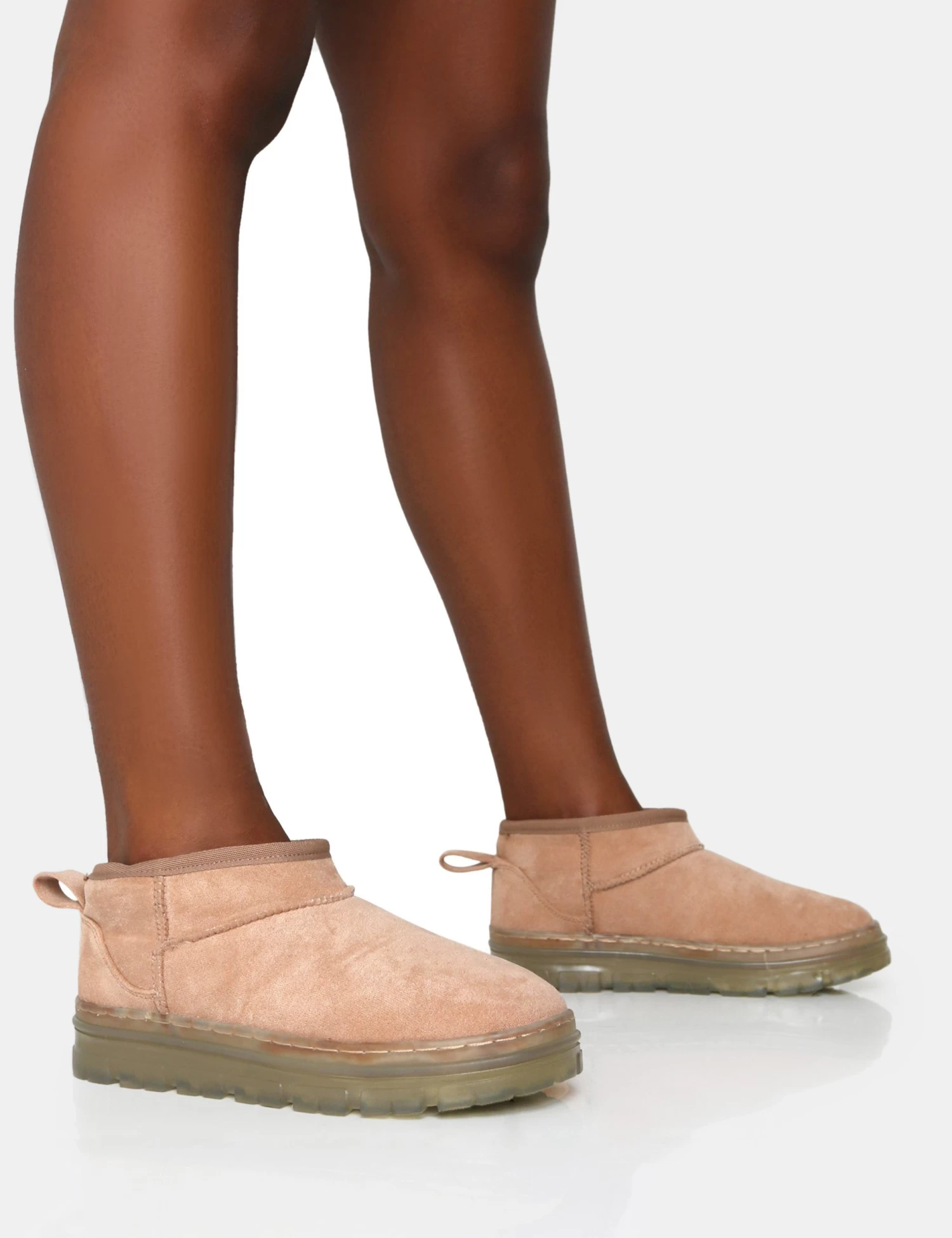 Bambi Beige Faux Suede Ultra Mini Ankle Boots 1 Bambi Beige Faux Suede Ultra Mini Ankle Boots