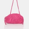 The Ausha Pink Chenille Clutch Bag