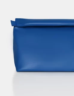The Aria Cobalt Folded Detail Clutch Bag -Chic Step Shop IMG 1012 scaled