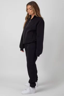 90S Oversized Joggers Black -Chic Step Shop MJOG0005 2