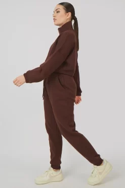 Oversized Fit Seam Front 90S Joggers Chocolate -Chic Step Shop MJOG00108 MSWE00068 0238