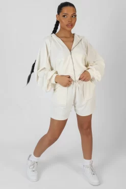 Zip Through Towelling Hoodie Ecru 7 Zip Through Towelling Hoodie Ecru -Chic Step Shop StudioSession 515copy 9e65ae87 a656 4e47 9285 a7a7a116c716 scaled