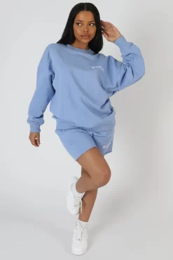 Graphic Qr Code Oversized Sweatshirt Bluebell 7 Graphic Qr Code Oversized Sweatshirt Bluebell -Chic Step Shop StudioSession 532 2 scaled