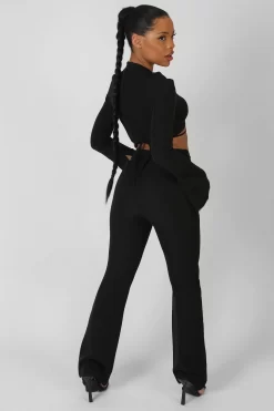 Bullring Detail Flare Trousers Black -Chic Step Shop StudioSession 741copycopy2 scaled