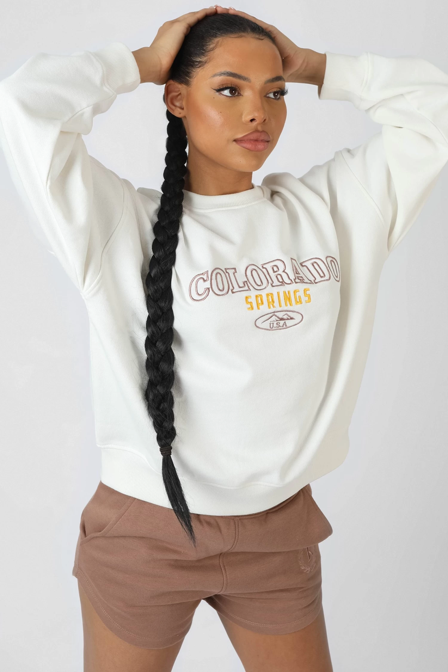 Colorado Springs Oversized Sweatshirt Ecru 7 Colorado Springs Oversized Sweatshirt Ecru - Image 7
