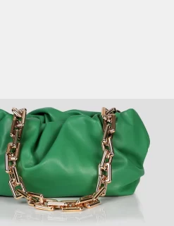 The Gossip Green Chain Handbag -Chic Step Shop bag20058copy