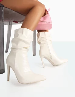 Zurich Ecru Patent Croc Stiletto Ankle Pointed Heeled Boots 7 Zurich Ecru Patent Croc Stiletto Ankle Pointed Heeled Boots -Chic Step Shop c 890b6fb3 0d0e 4e3b 916e ac66732aae70