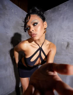 Strappy Cut Away Mini Dress Black 9 Strappy Cut Away Mini Dress Black -Chic Step Shop campaign2.00445copy scaled