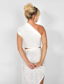 Split Detail Textured Midi Skirt White -Chic Step Shop casey03.083090copy dc5b65a6 5d38 4d66 8118 5a94b63e109c scaled