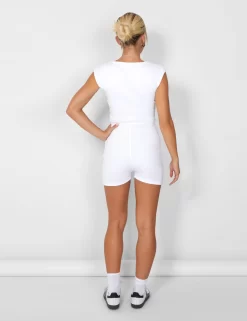 Square Neck Ribbed Playsuit White 13 Square Neck Ribbed Playsuit White -Chic Step Shop casey03.084788 scaled