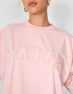 Kaiia Oversized T-shirt Soft Pink 8 Kaiia Oversized T-shirt Soft Pink -Chic Step Shop casey03.084878copy