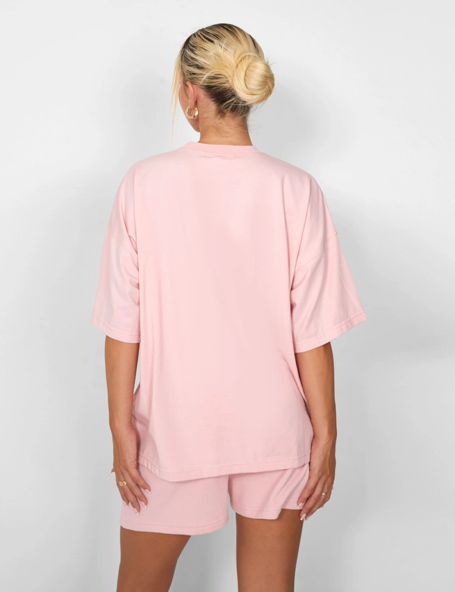 Kaiia Oversized T-shirt Soft Pink 6 Kaiia Oversized T-shirt Soft Pink - Image 6