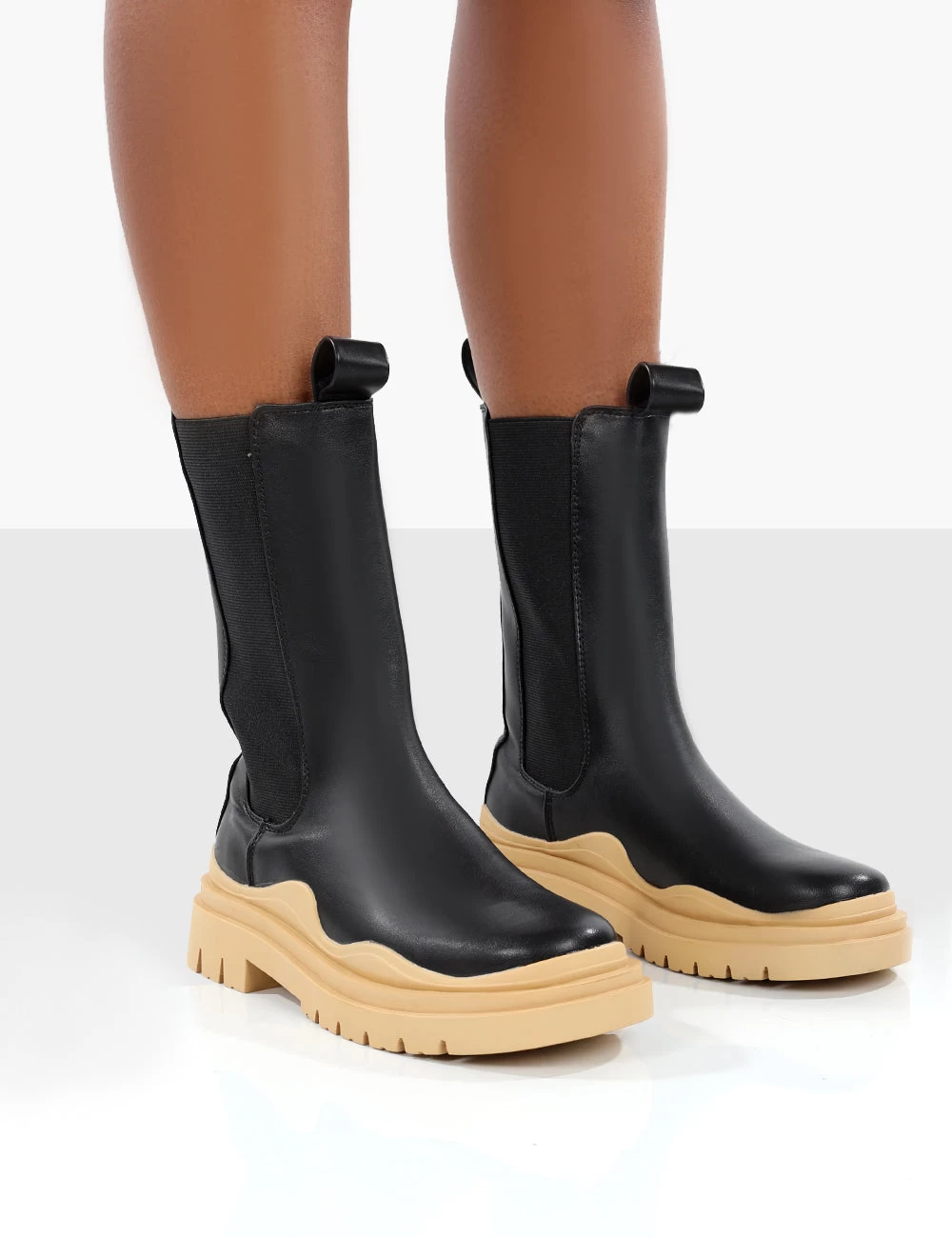 Oakley Black And Butter Platform Chunky Sole Ankle Boots 1 Oakley Black And Butter Platform Chunky Sole Ankle Boots