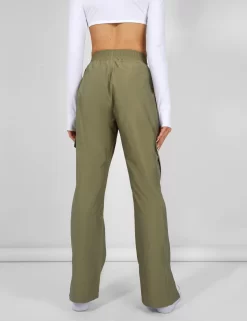 SPLIT HEM CARGO TROUSERS KHAKI -Chic Step Shop kaiia02.050499 scaled