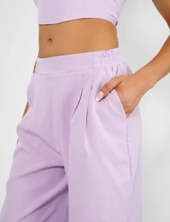 Tailored Wide Leg Trousers Lilac 10 Tailored Wide Leg Trousers Lilac -Chic Step Shop kaiia02.050694copy