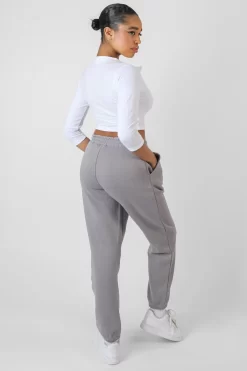 Oversized Drawstring Joggers Grey -Chic Step Shop kaiia11.10 764 2365c755 cd31 4c7e a377 8893b68eb548