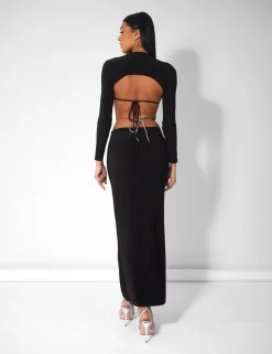 Bikini Top And Shrug Slinky Top Black -Chic Step Shop kaiia21032copy scaled