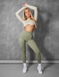 LONG SLEEVE UNDERBUST CROP TOP STONE -Chic Step Shop kaiiajan0010Jan262023copy scaled