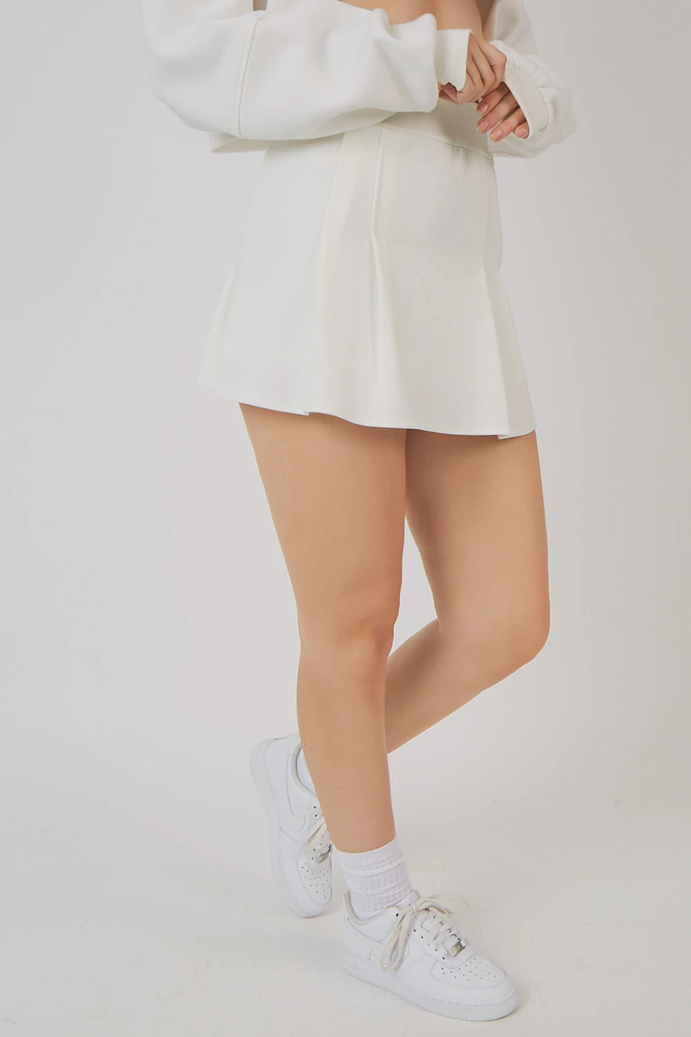 Tennis Skirt White 2 Tennis Skirt White - Image 2